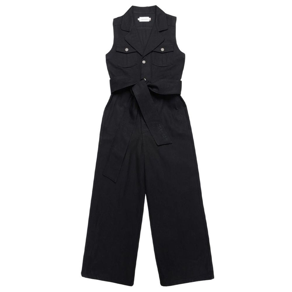 NWT Honor the Gift $135 Black Denim Service Belted Jumpsuit, Size S